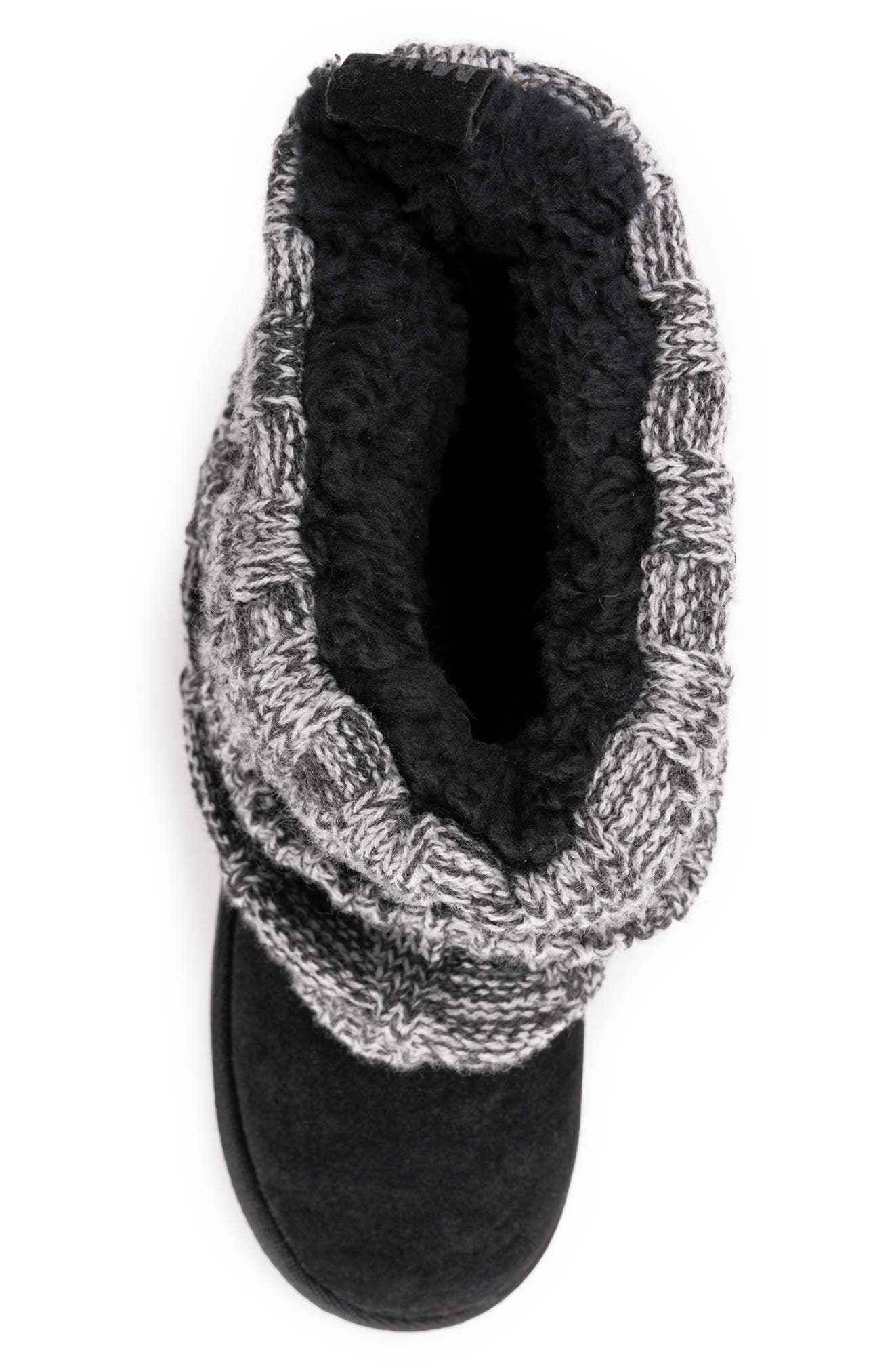 MUK LUKS ESSENTIALS Essentials Faux Shearling Lined Cable Knit Shaft Boot - Wide Width Available, Alternate, color, 