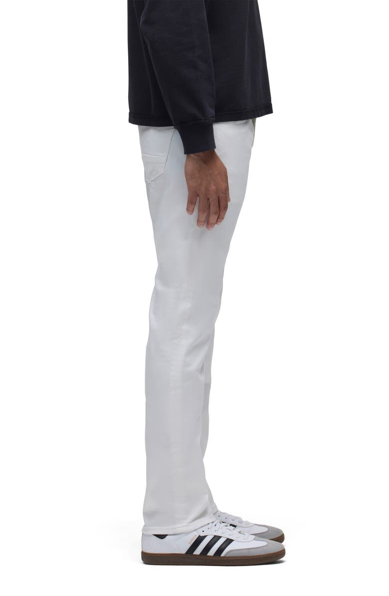 Hudson Jeans Blake Slim Straight Stretch Twill 5-Pocket Pants, Alternate, color, White