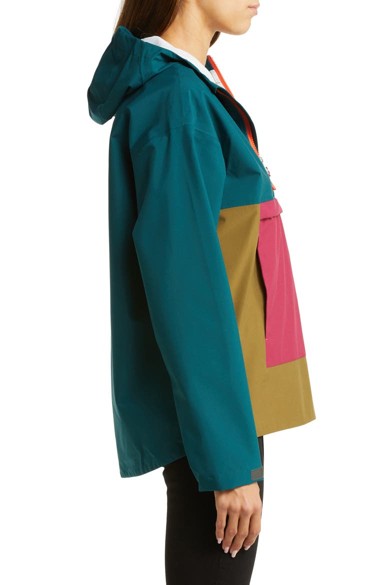Cielo Rain Anorak, Alternate, color, DEEP OCEAN