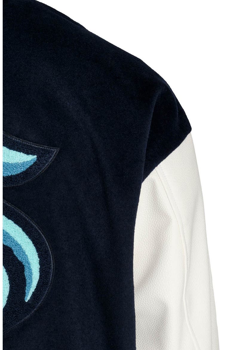 Seattle Kraken Varsity Jacket, Alternate, color, NAVY