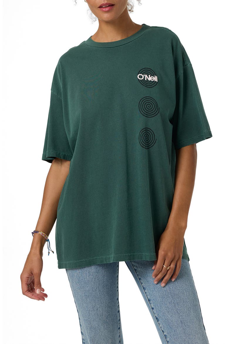 OG Fish Eye Oversize Cotton Graphic T-Shirt, Main, color, DARK FOREST