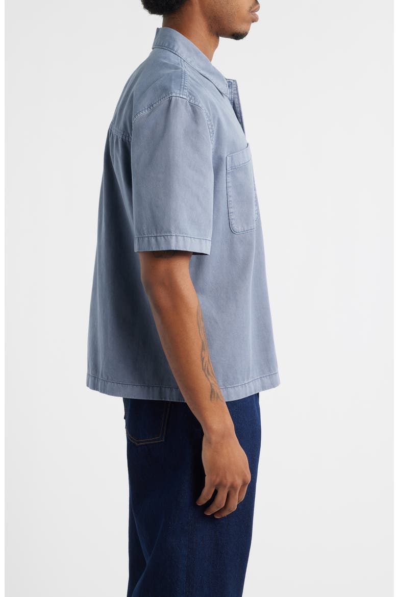 Short Sleeve Mechanic Shirt, Alternate, color, GREY FOLKSTONE