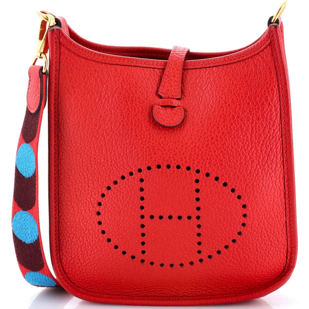 Pre-owned Hermes Hermes Evelyne Bag Gen Iii Clemence Tpm In Red