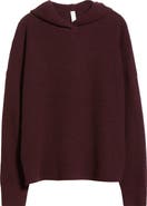 Zella Wool & Cashmere Rib Hoodie