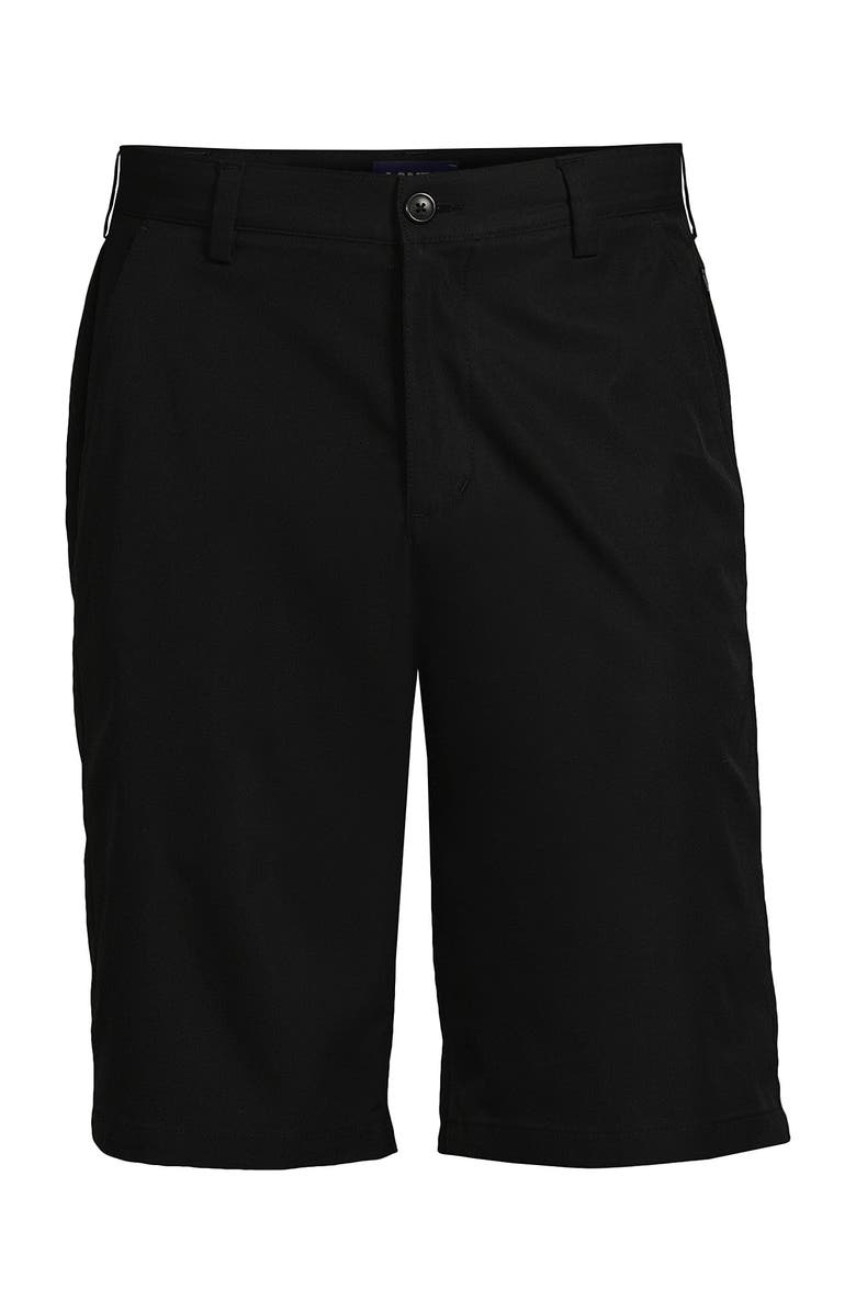 Lands' End School Uniform Active Chino Shorts, Alternate, color, Black