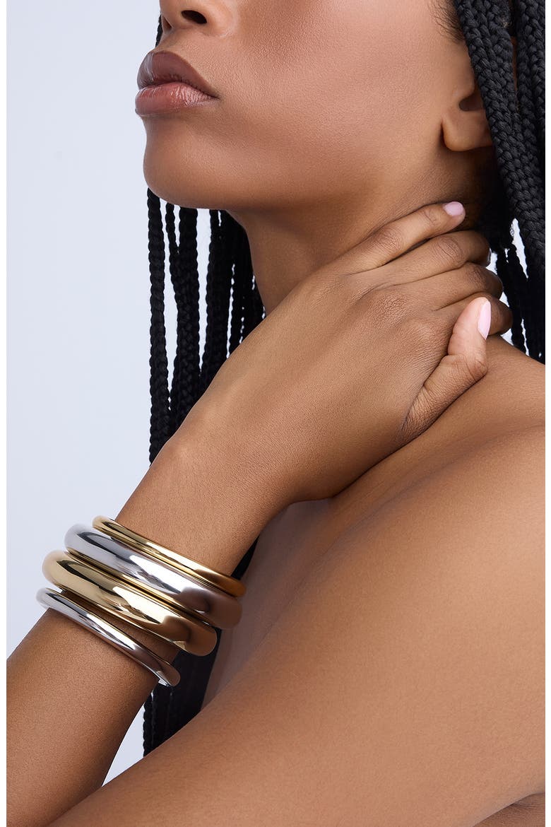 Jamma Cuff Bracelet, Alternate, color, SILVER