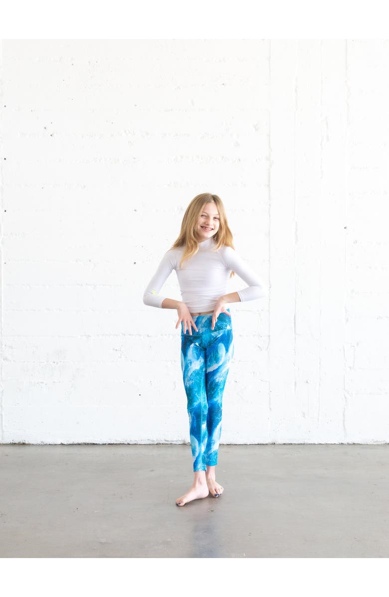 TUTUBLUE Girls' Rash Guard Swim Top - UPF 50+, Alternate, color, Solid Bright White