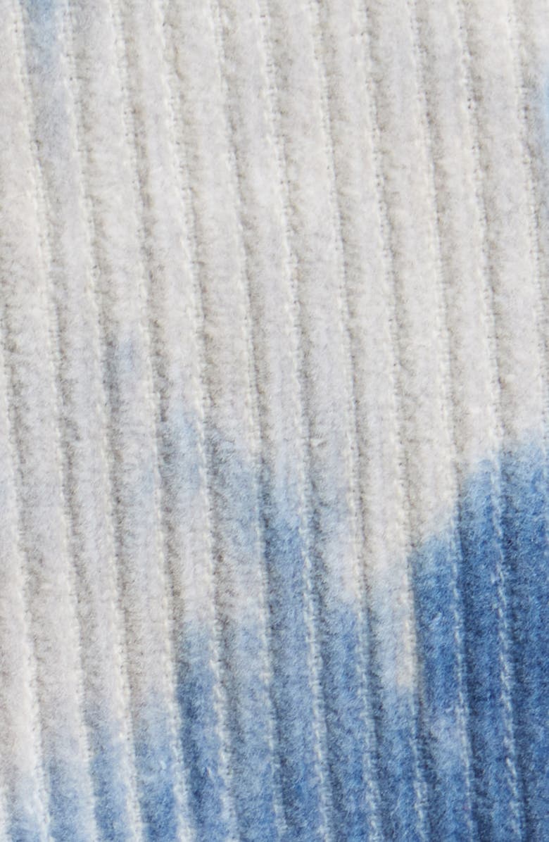 RIZORT Curtis Tie Dye Denim Button-Up Shirt Jacket, Alternate, color, Blue