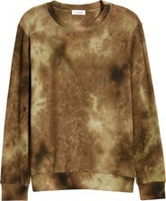 Loveappella Tie Dye Long Sleeve Hacci Knit Top