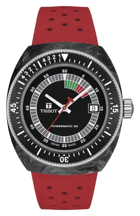 Sideral S Powermatic 80 Rubber Strap Watch, 41mm