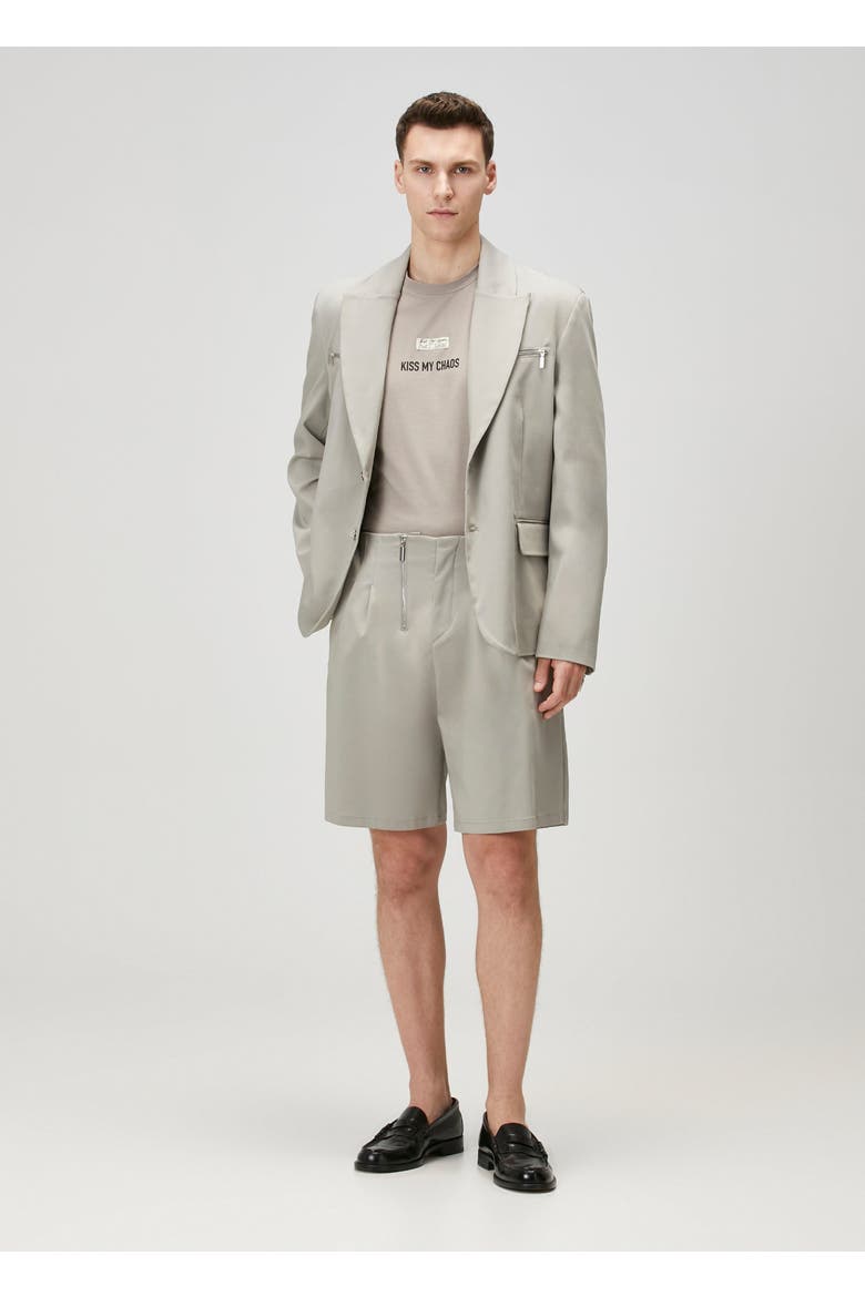 Cotton Woven Short With Zip, Alternate, color, beige