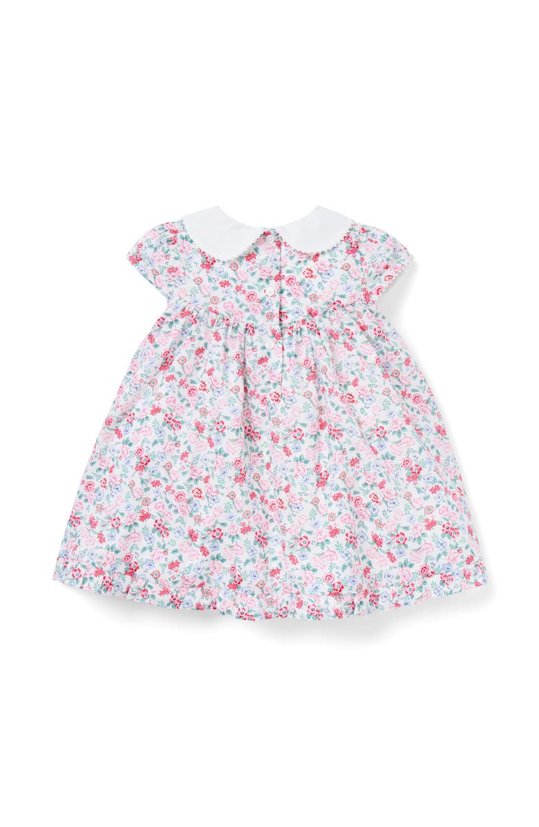 Janie and Jack Baby Ditsy Floral Collar Dress, Alternate, color, Ivory