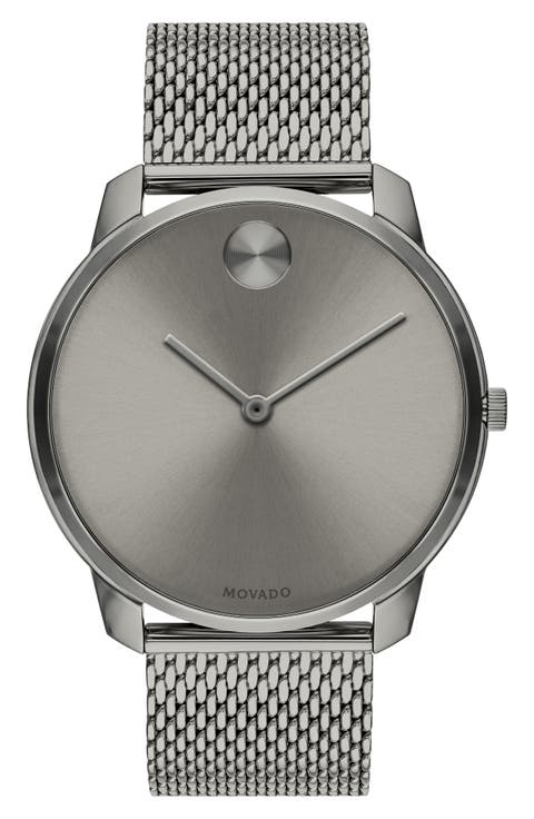 Bold Mesh Bracelet Watch, 42mm