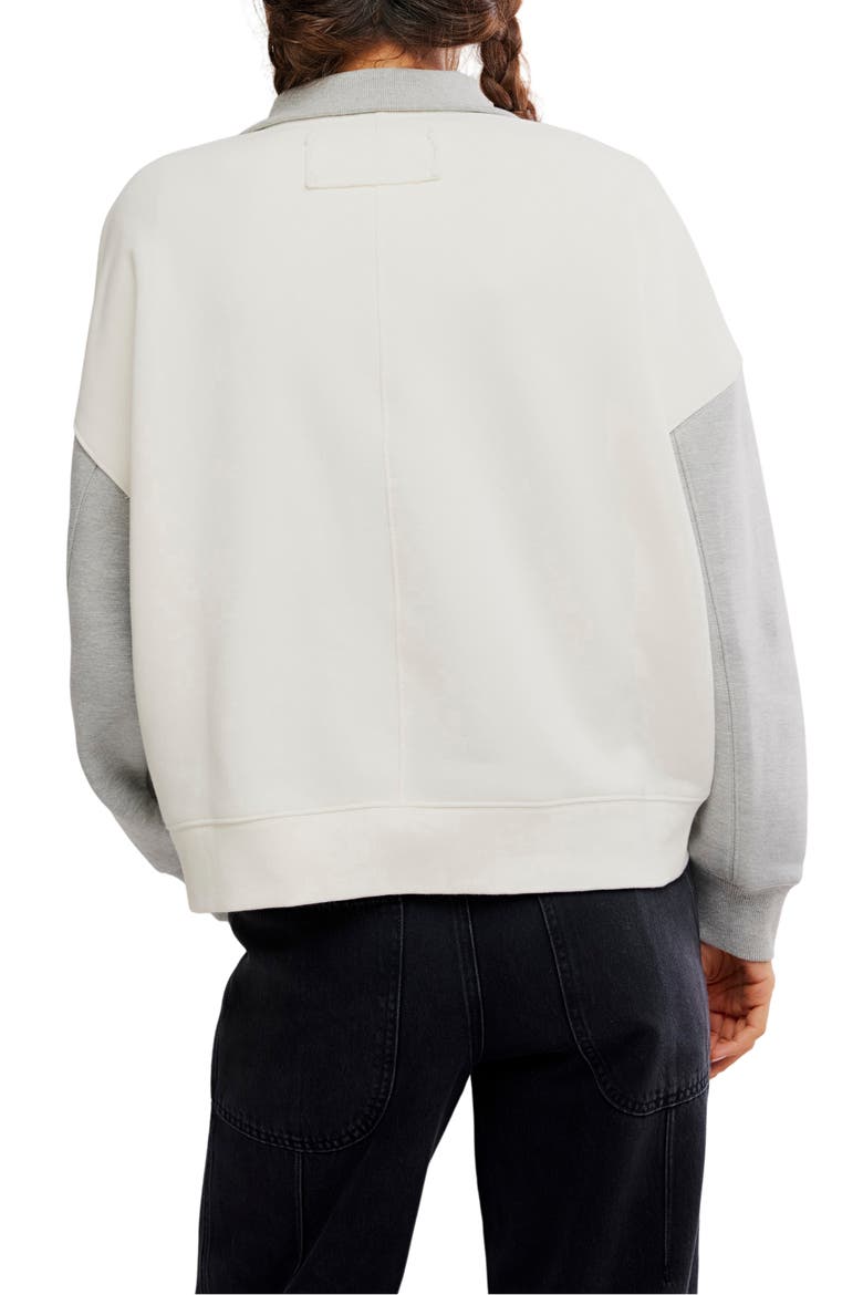 Timeless Colorblock Pullover, Alternate, color, HEATHERY GREY COMBO