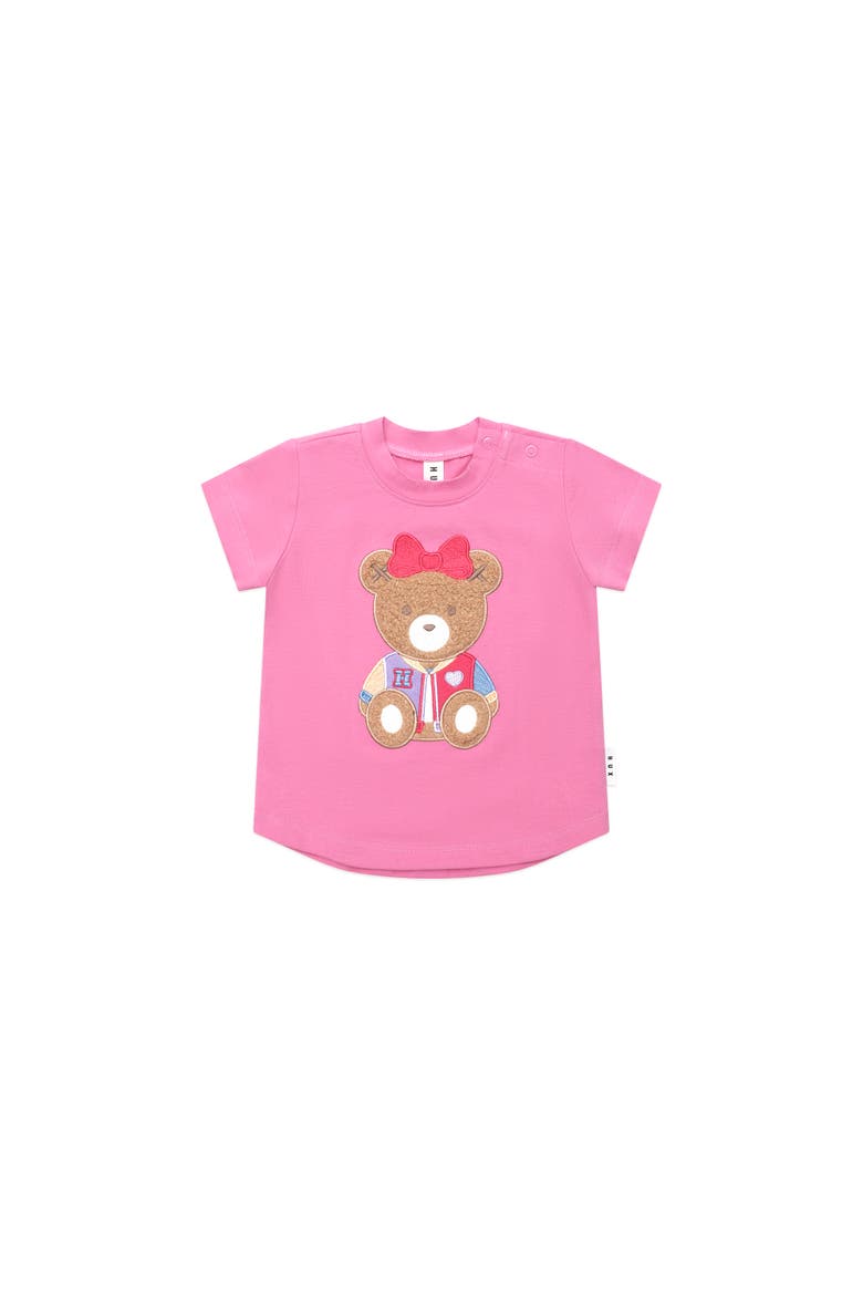 Varsity Huxette Tee, Main, color, Strawberry