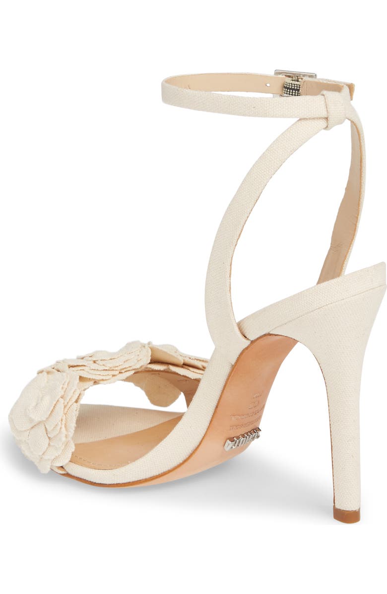 Schutz Aida Flower Appliqué Sandal, Alternate, color,