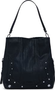 Desigual Embroidered Faux Leather Tote