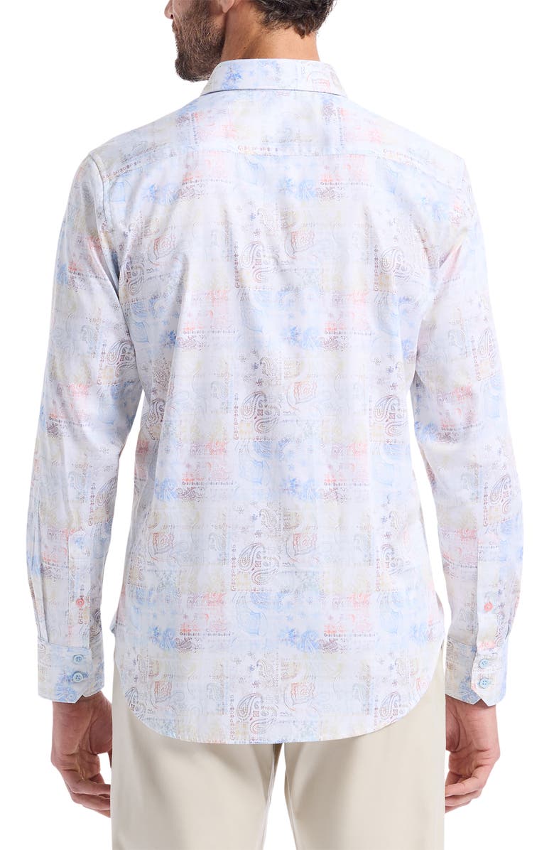 Robert Graham Vista Classic Fit Stretch Button-Up Shirt, Alternate, color, Multi White