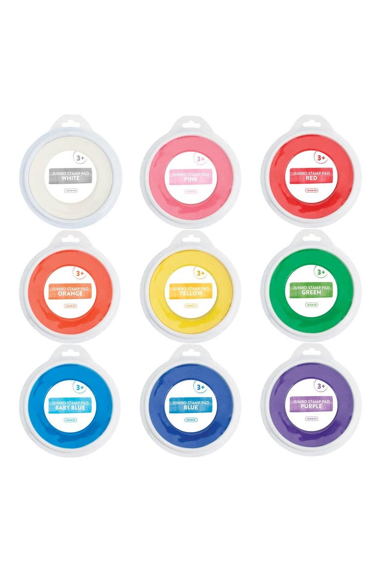 Washable Jumbo Stamp Pad - Set of 9, Main, color, Multicolored
