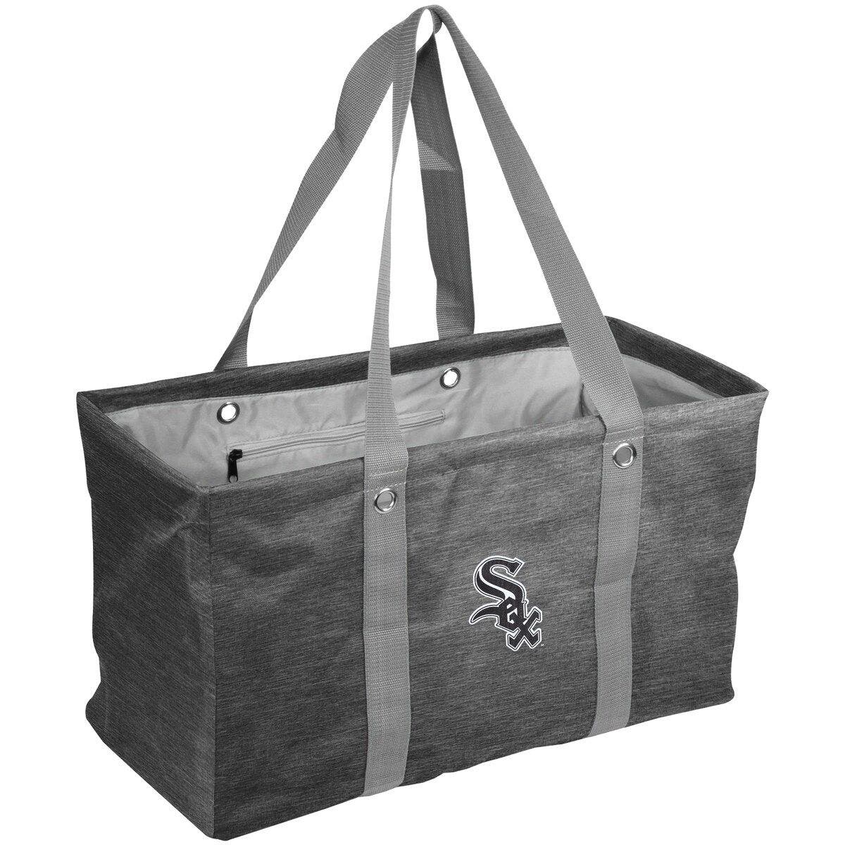 Chicago White Sox Crosshatch Picnic Caddy Tote Bag, Main, color, Black