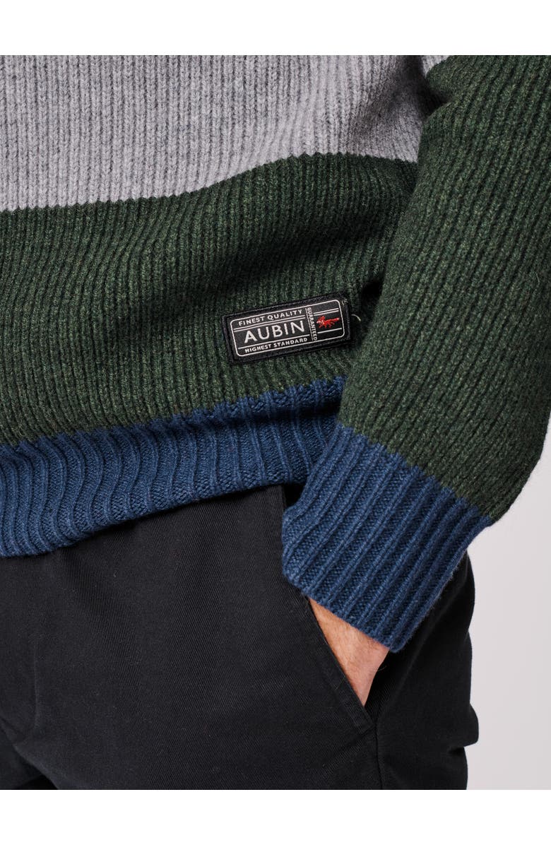 Aubin Pitt Block Stripe Crew Neck Sweater, Alternate, color, Block Stripe