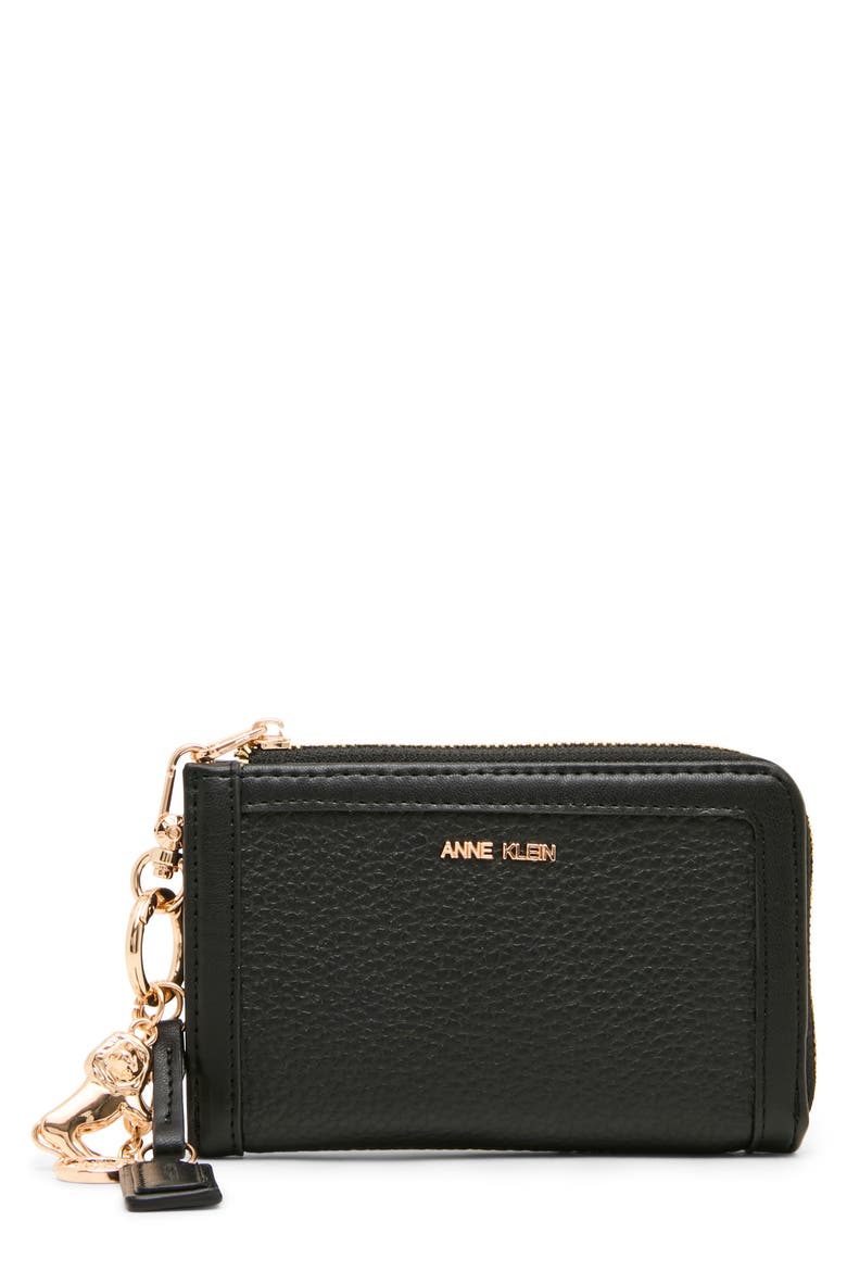 Bifold Wallet with Charms, Main, color, BLACK
