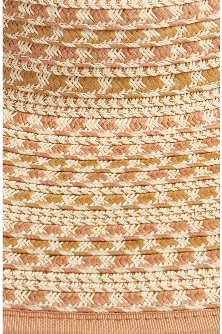 Packable Full Brim Visor, Alternate, color, NATURAL LIGHT COMBO