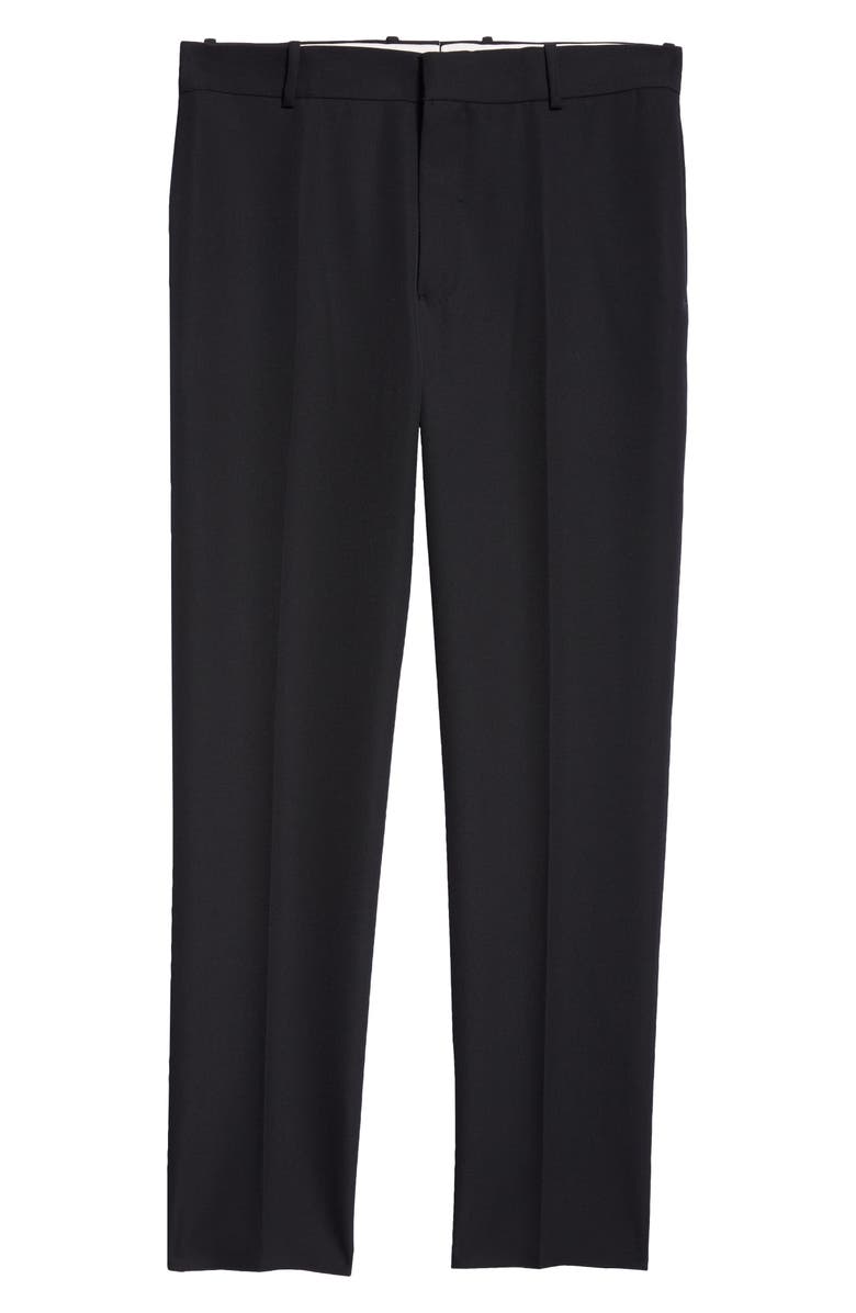 McQueen Wool Cigarette Pants, Alternate, color, Black