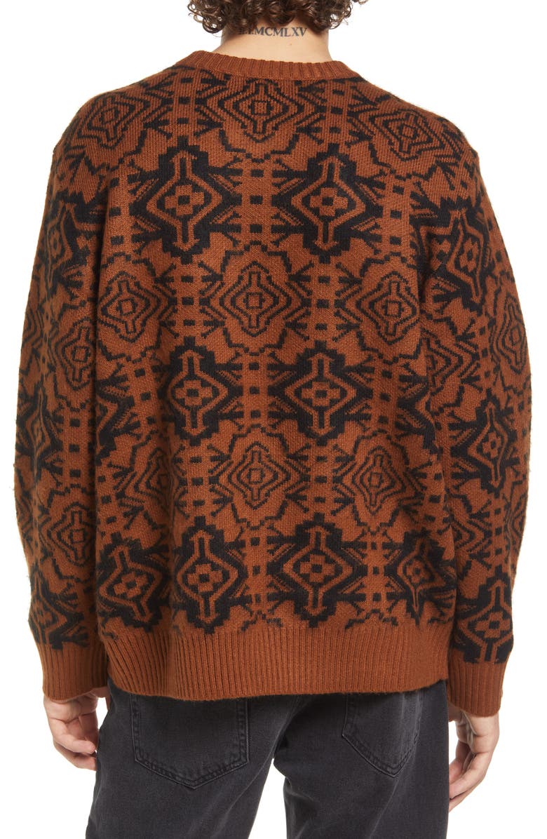 Topman Men's Blown Up Paisley Sweater, Alternate, color, 