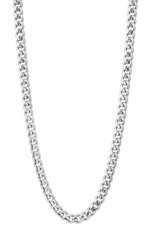 Flat Curb Chain Necklace