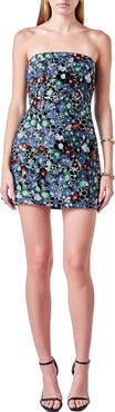 Endless Rose Sequin Strapless Minidress