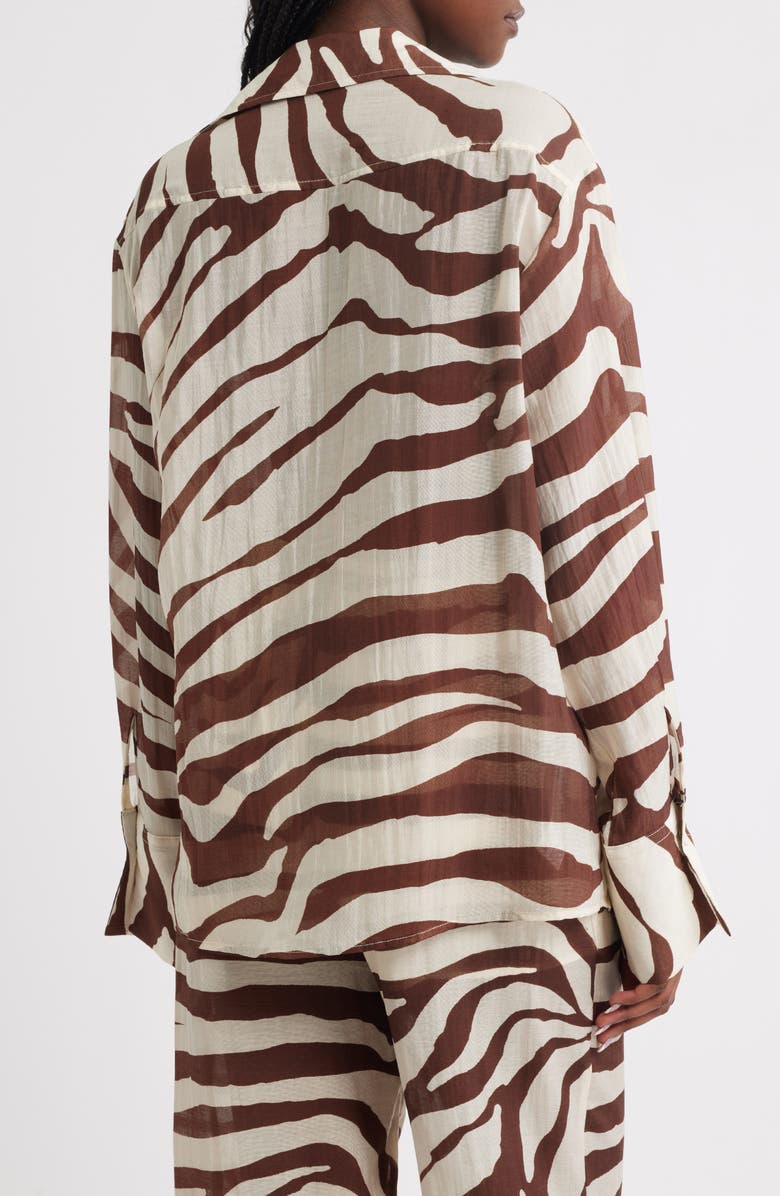 MANGO Koni Shirt, Alternate, color, Ecru