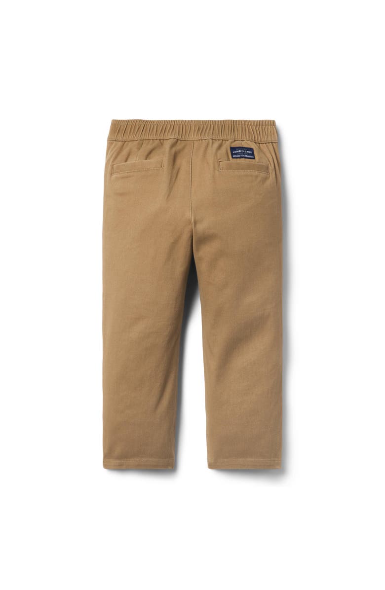 Janie and Jack The Twill Pull-On Pant, Alternate, color, Beige