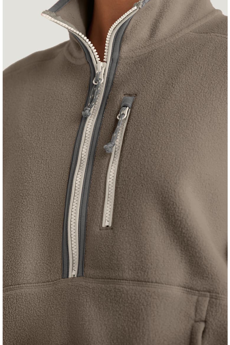 Ashridge Half Zip Fleece, Alternate, color, FOSSIL