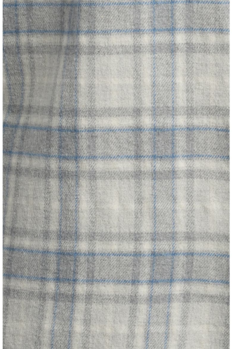 Plaid Super Brushed Stretch Flannel Button-Up Shirt, Alternate, color, GREY FALLS PLAID