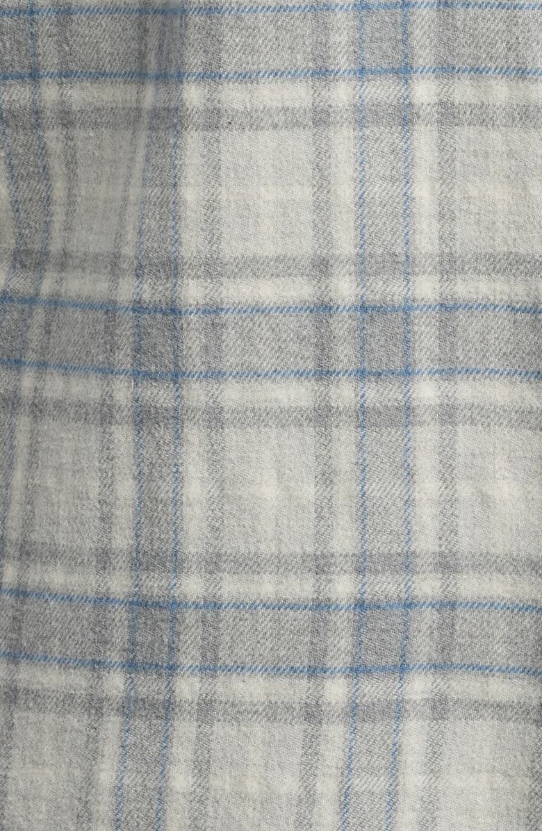 Faherty Plaid Super Brushed Stretch Flannel Button-Up Shirt, Alternate, color, Grey Falls Plaid