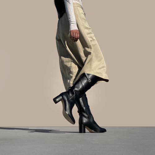 Neil J. Rodgers Linda Strappy Boot In Black Nappa