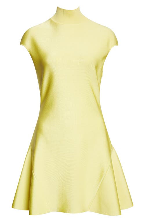 Givenchy Knit Fit & Flare Minidress In Yellow