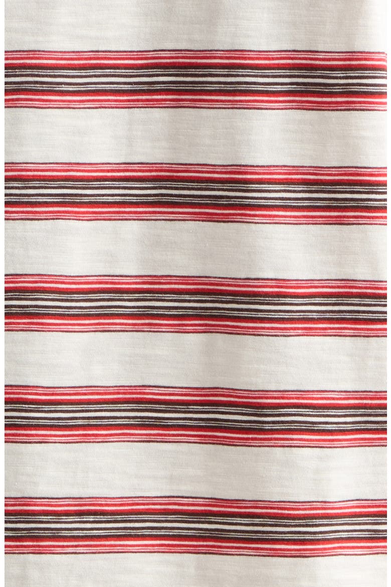 Stripe Polo, Alternate, color, WHITE/ RED