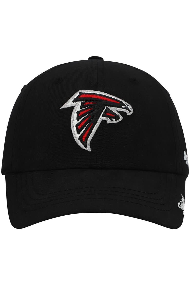 Women's '47 Black Atlanta Falcons Miata Clean Up Primary Adjustable Hat, Alternate, color, Black