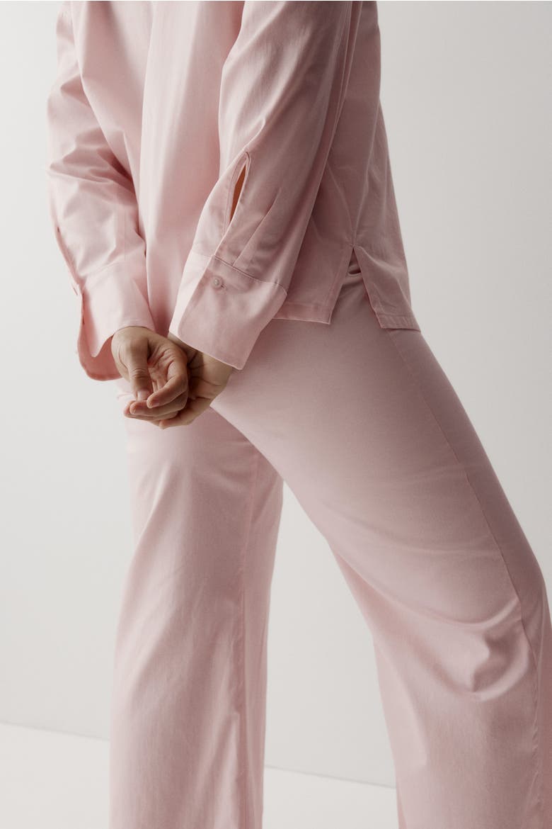 Cotton Satin Pyjamas, Alternate, color, Light pink