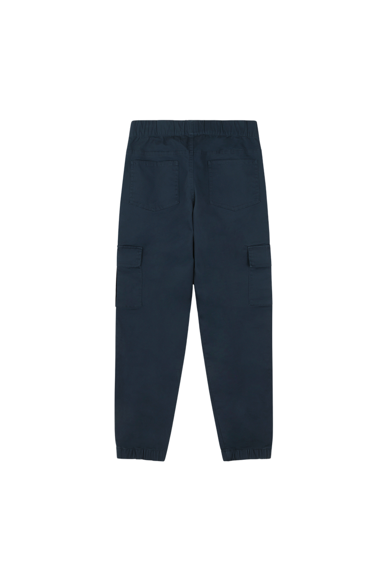 Boys Relaxed Fit Drawstring Cargo Jogger Pants, Alternate, color, Blue