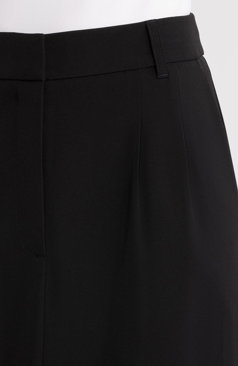 French Connection Harry Suiting Slit Maxi Skirt, Alternate, color, Black