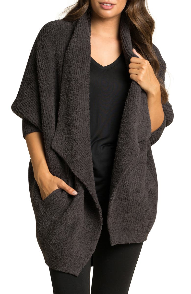 Barefoot Dreams<sup>®</sup> CozyChic<sup>™</sup> Chevron Rib Cardigan, Main, color,