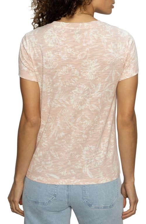 Sanctuary The Perfect Geo Print Cotton Blend Knit Top In Pink Meadow