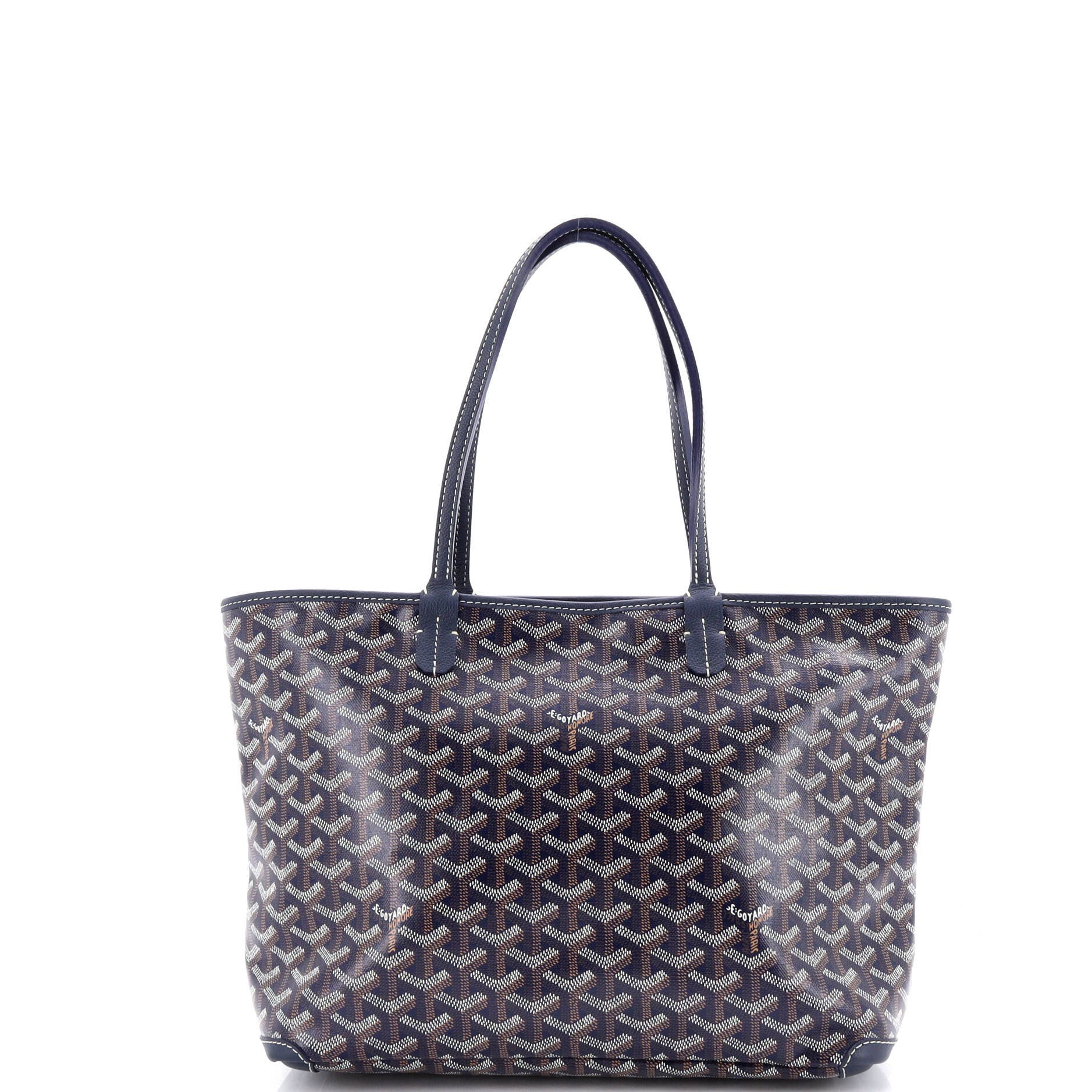 Pre-Owned Goyard Artois Tote Coated Canvas PM, Main, color, Blue