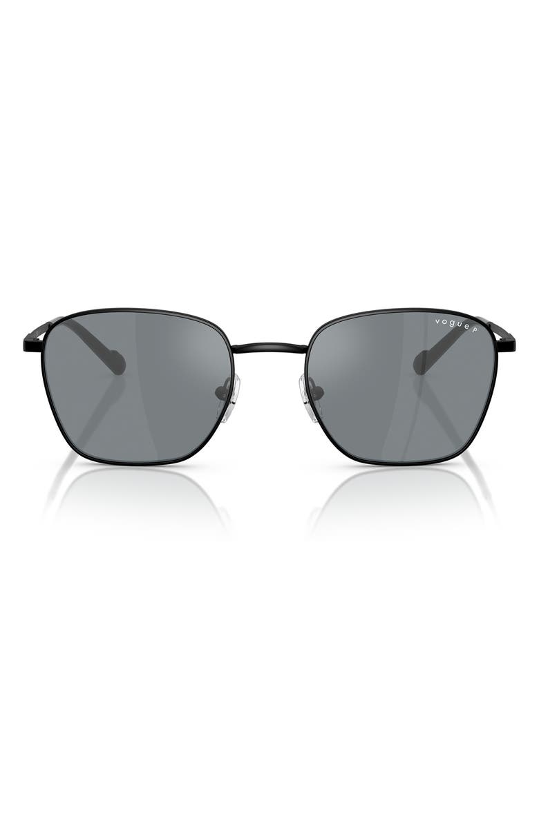 VOGUE 53mm Pillow Sunglasses, Main, color, Matte Black