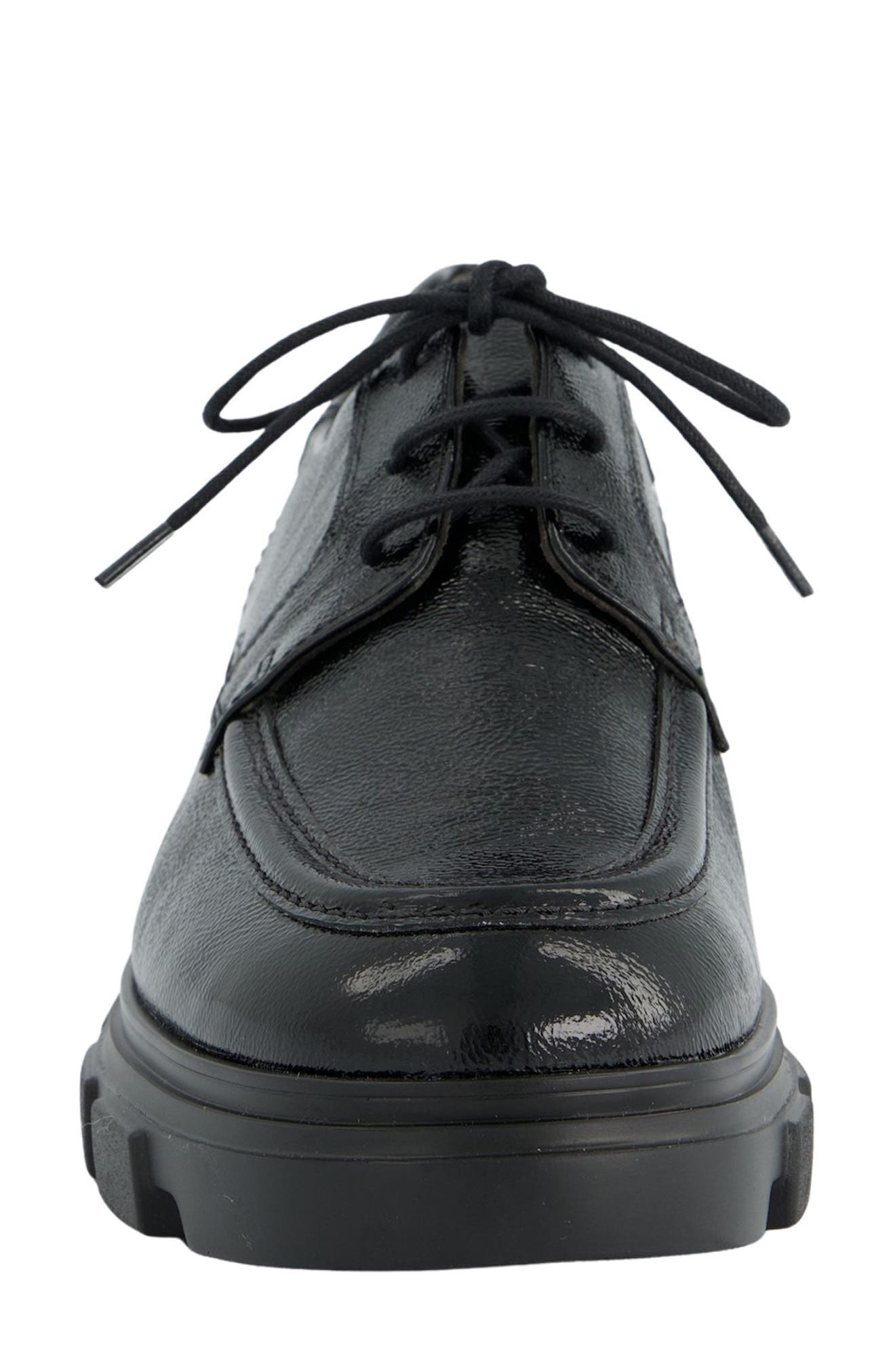 Paul Green Char Oxford, Alternate, color, Black Crinkled Patent