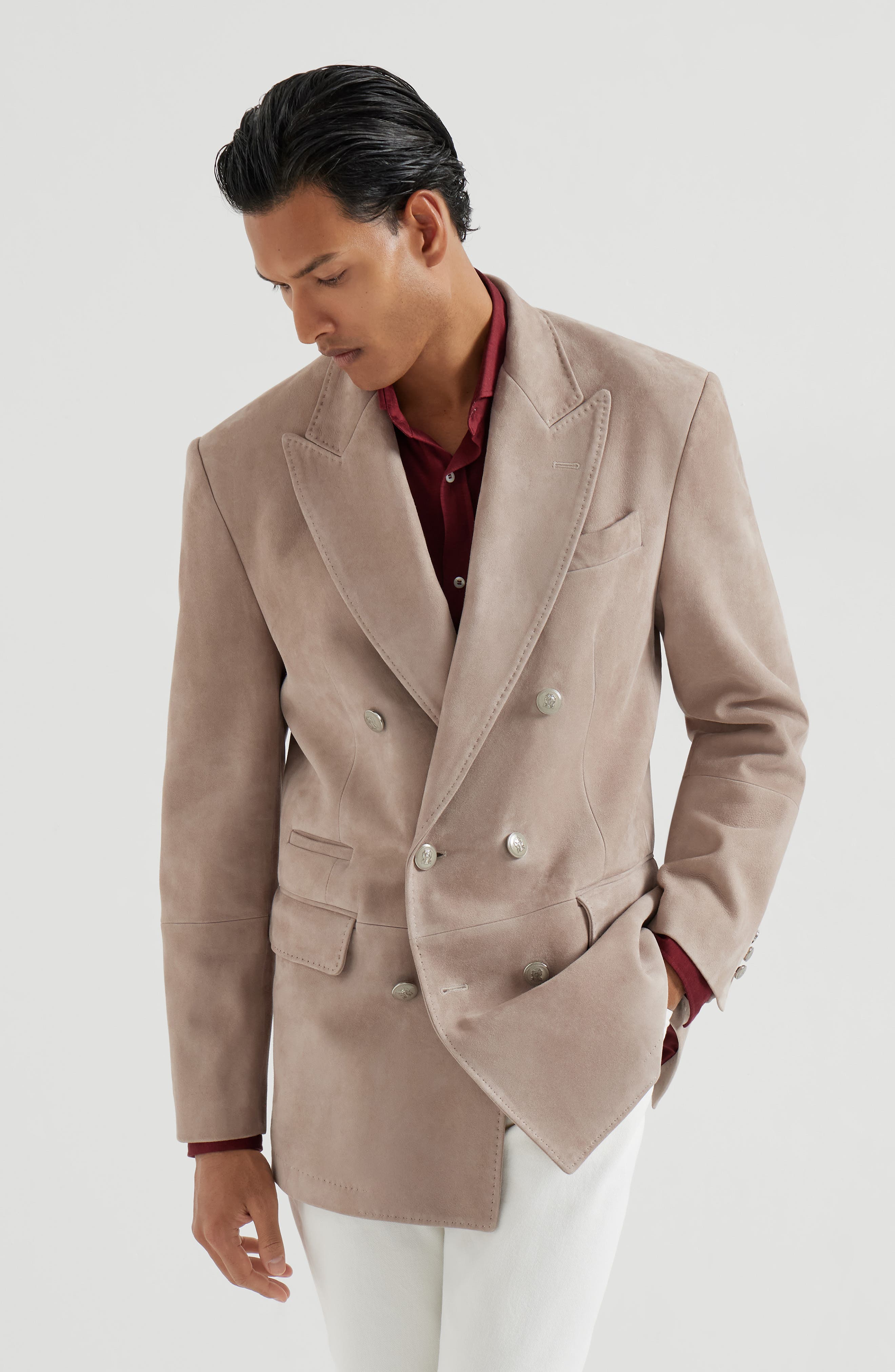Suede blazer