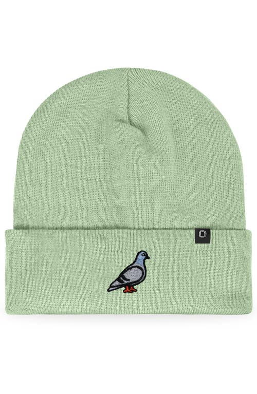 Dalix Pigeon Beanie Cap In Green